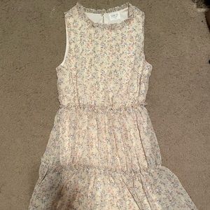 Floral ivory dress